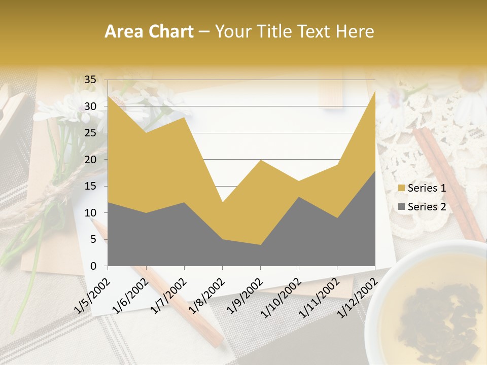Pencil Flowers Design PowerPoint Template