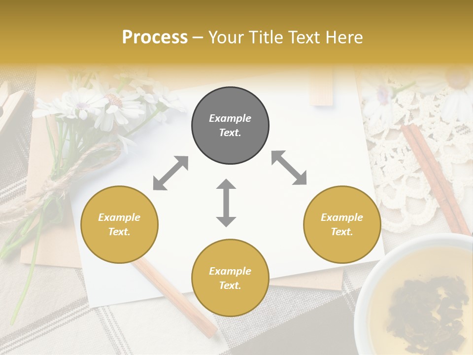 Pencil Flowers Design PowerPoint Template