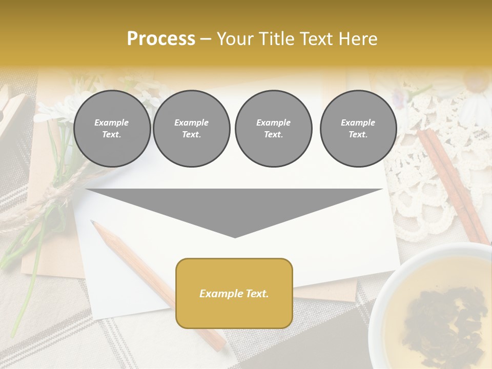 Pencil Flowers Design PowerPoint Template