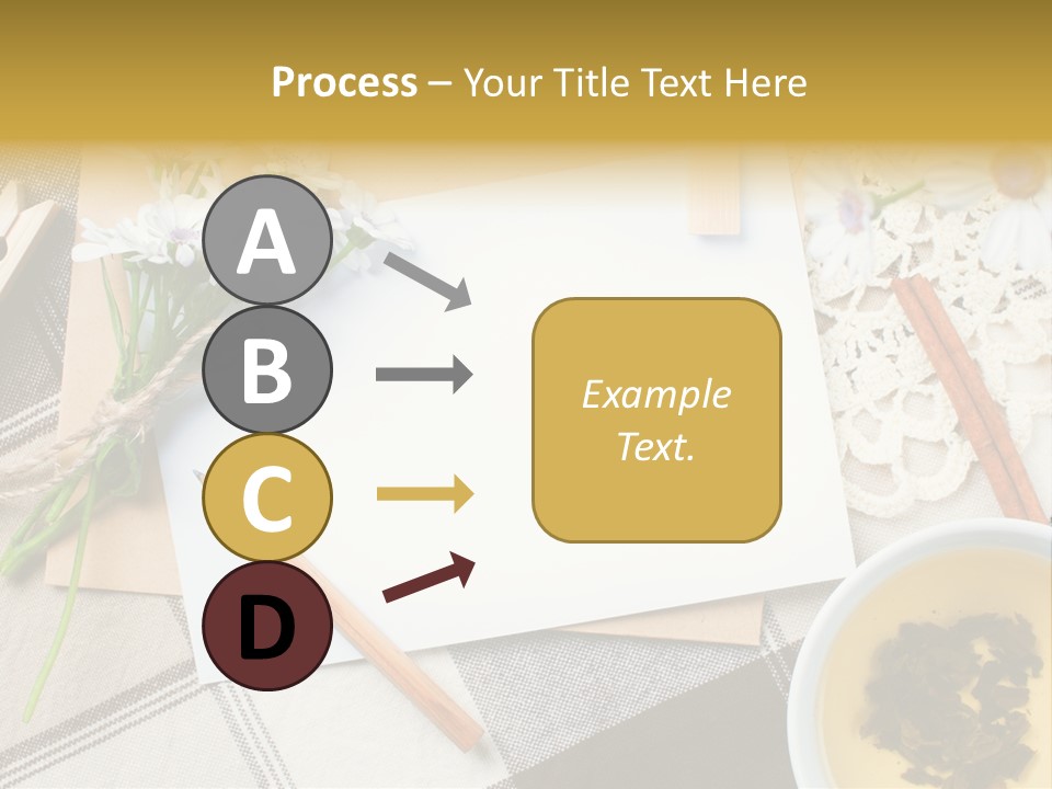 Pencil Flowers Design PowerPoint Template