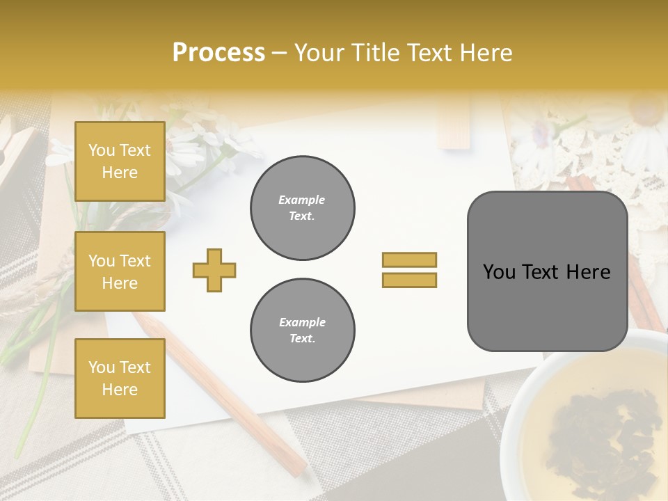 Pencil Flowers Design PowerPoint Template