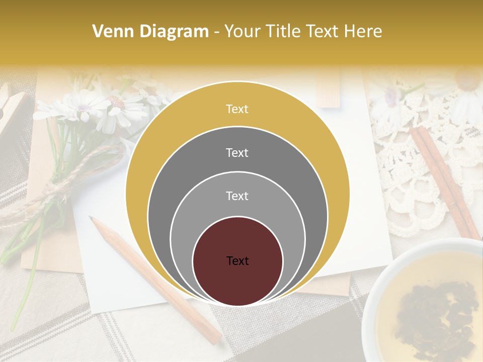 Pencil Flowers Design PowerPoint Template