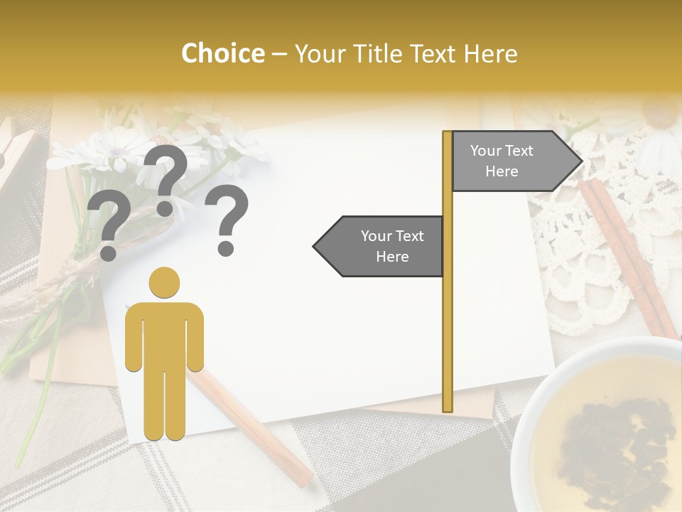 Pencil Flowers Design PowerPoint Template