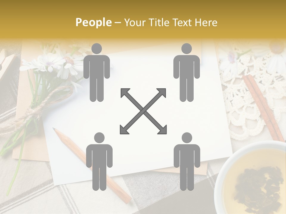 Pencil Flowers Design PowerPoint Template