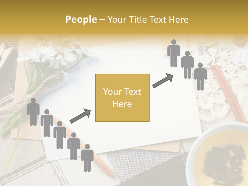 Pencil Flowers Design PowerPoint Template