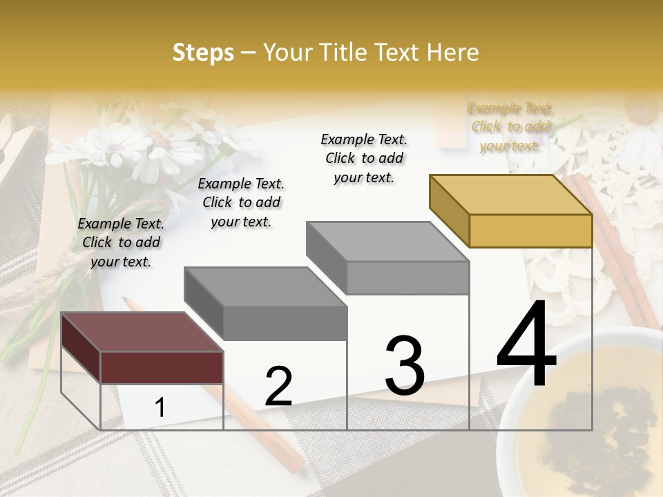 Pencil Flowers Design PowerPoint Template