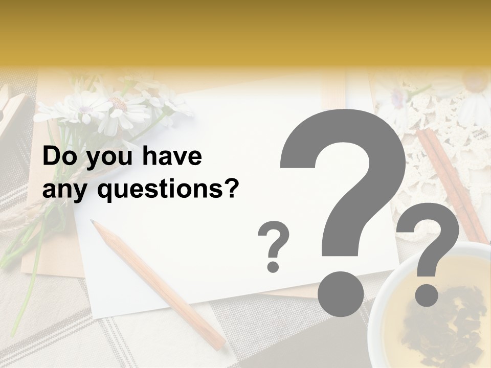 Pencil Flowers Design PowerPoint Template