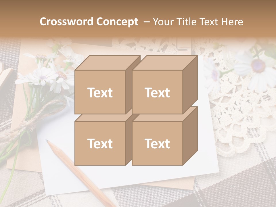 Mail Clothespins Post PowerPoint Template