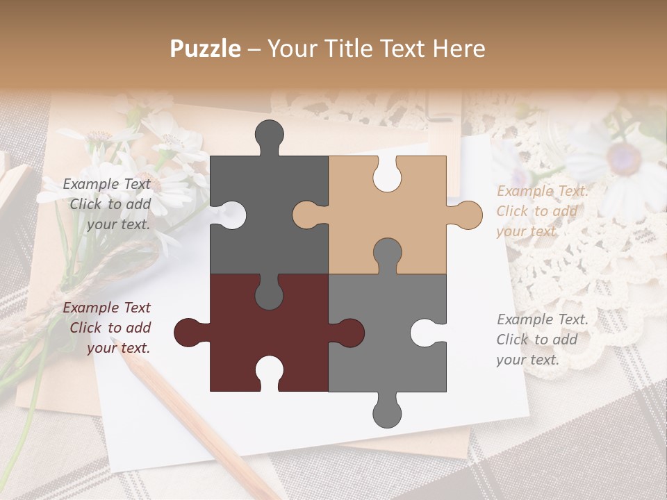 Mail Clothespins Post PowerPoint Template