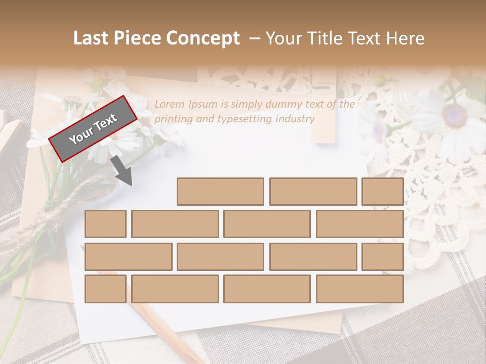 Mail Clothespins Post PowerPoint Template