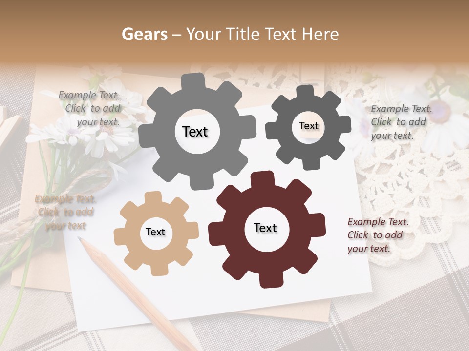 Mail Clothespins Post PowerPoint Template