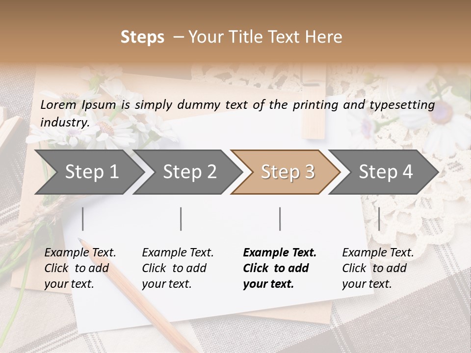 Mail Clothespins Post PowerPoint Template