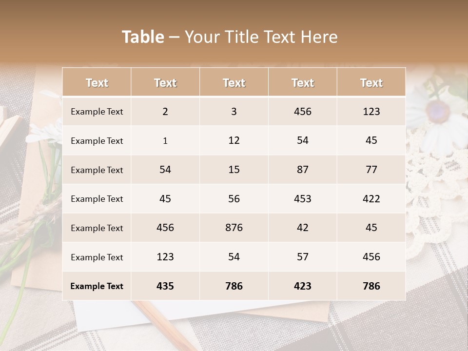 Mail Clothespins Post PowerPoint Template