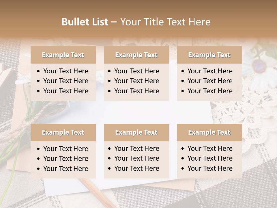 Mail Clothespins Post PowerPoint Template