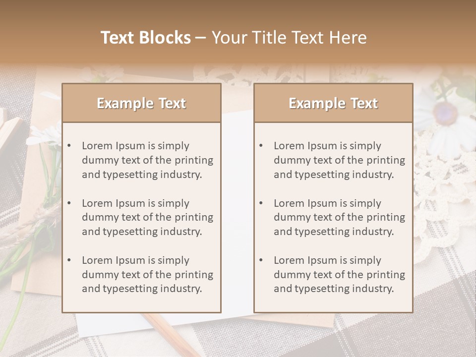 Mail Clothespins Post PowerPoint Template