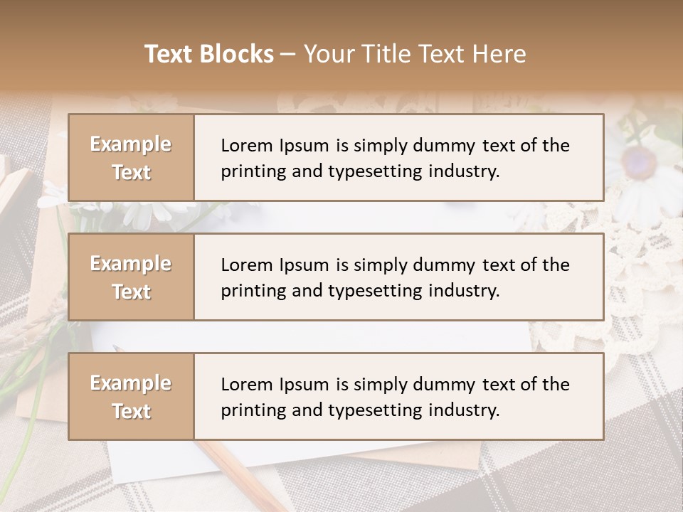 Mail Clothespins Post PowerPoint Template