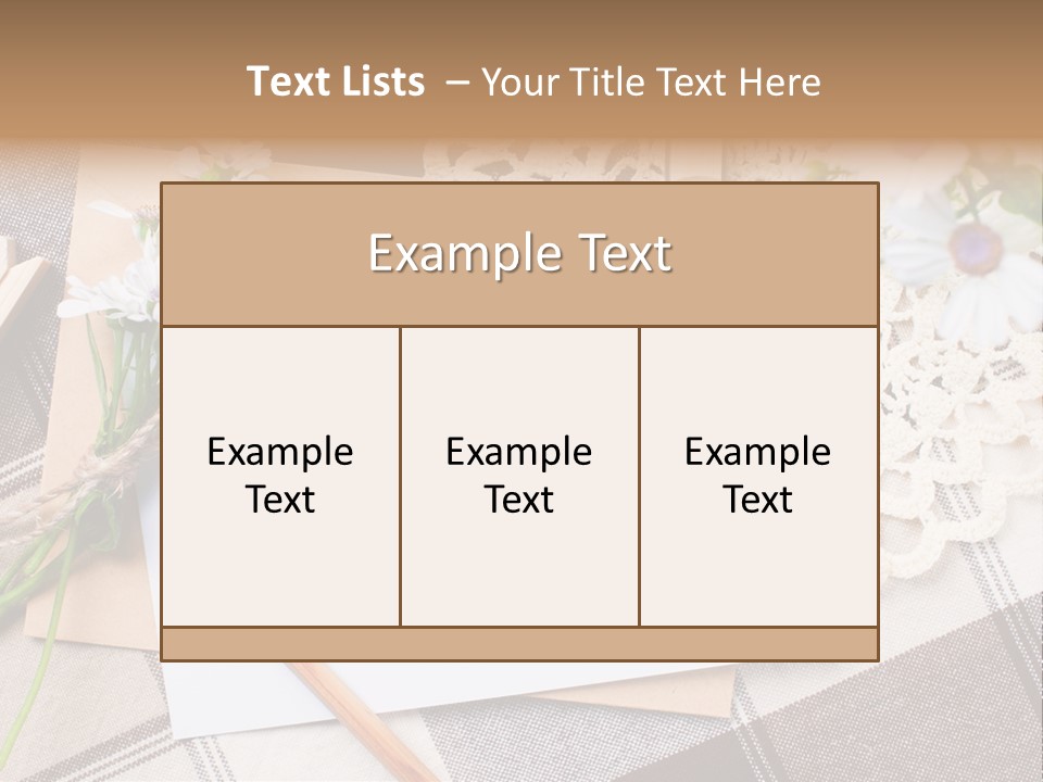 Mail Clothespins Post PowerPoint Template