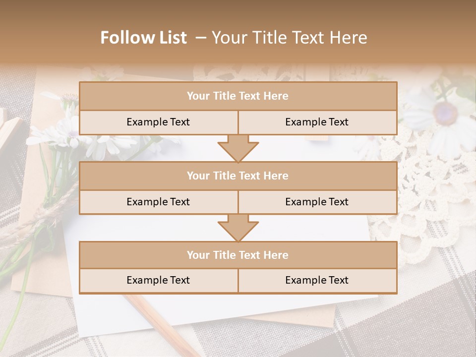 Mail Clothespins Post PowerPoint Template