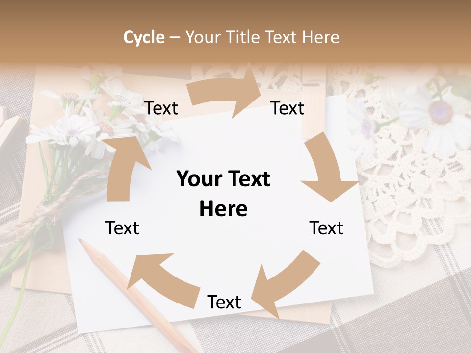 Mail Clothespins Post PowerPoint Template