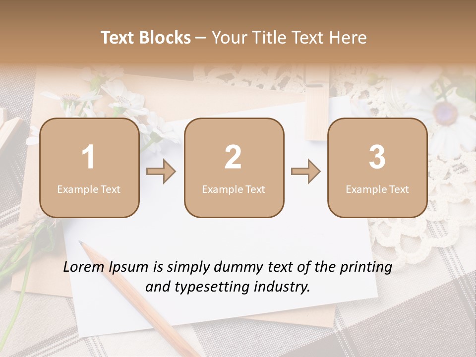 Mail Clothespins Post PowerPoint Template