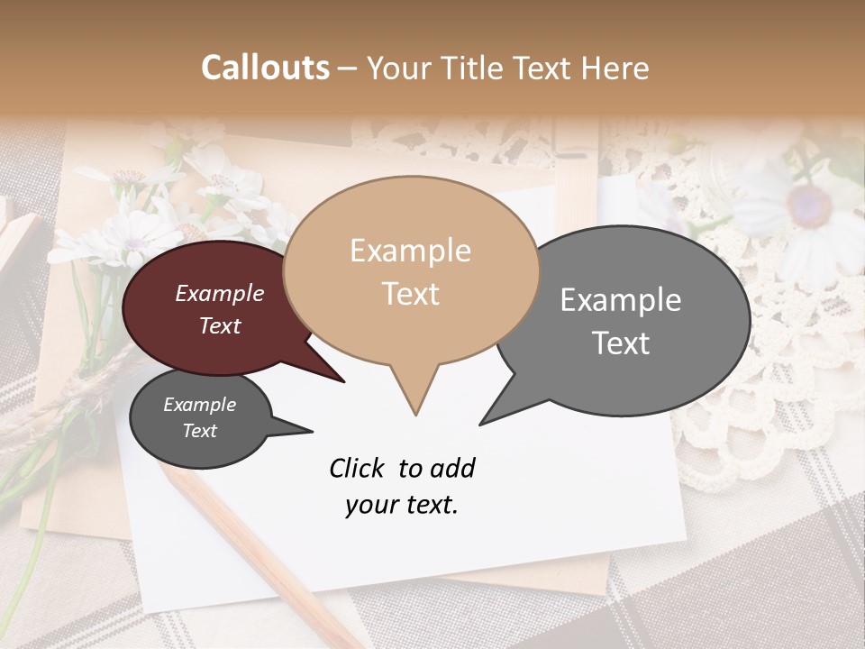 Mail Clothespins Post PowerPoint Template