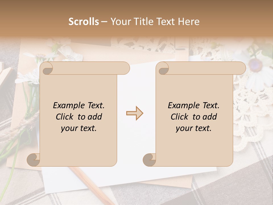 Mail Clothespins Post PowerPoint Template