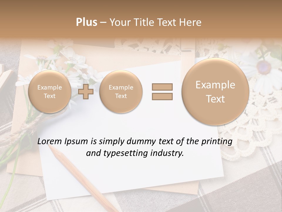 Mail Clothespins Post PowerPoint Template