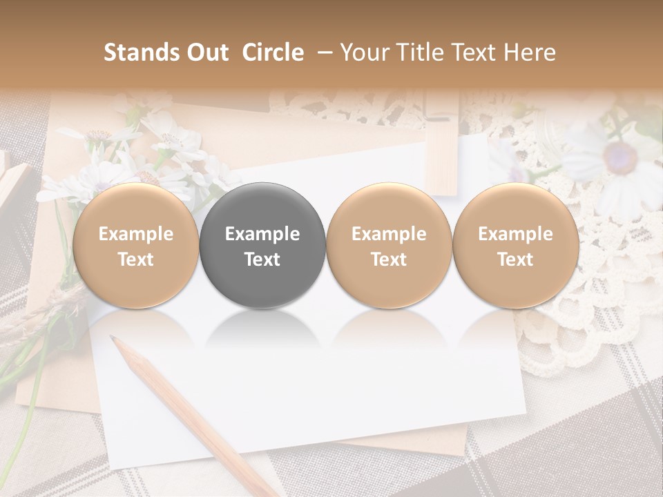 Mail Clothespins Post PowerPoint Template