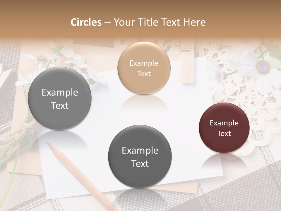 Mail Clothespins Post PowerPoint Template