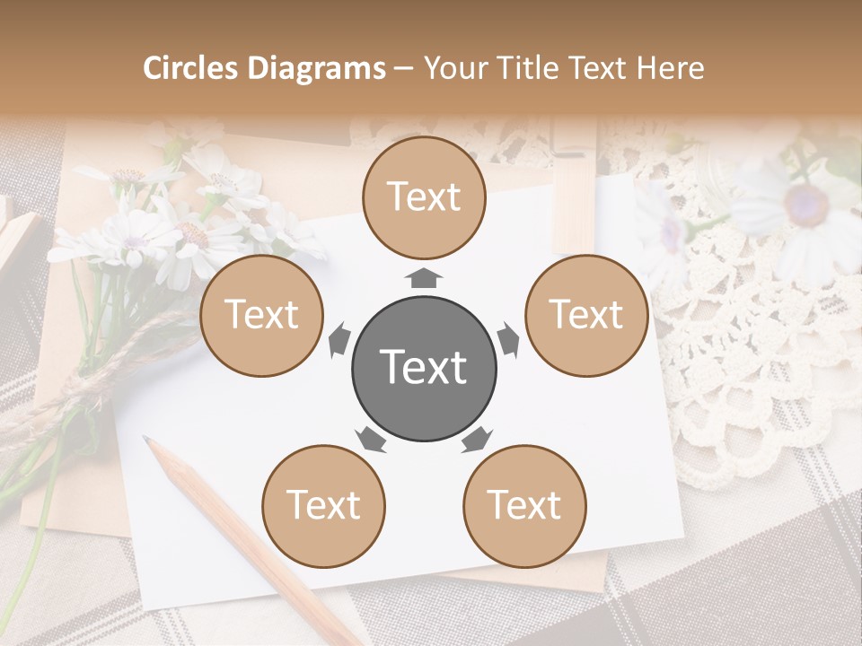 Mail Clothespins Post PowerPoint Template