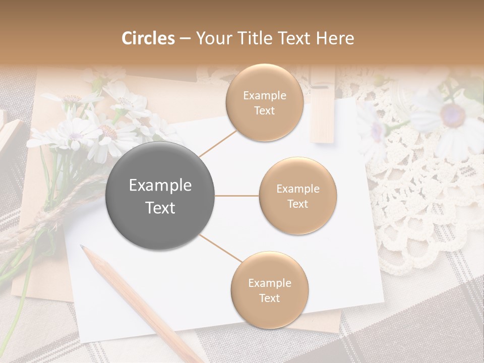 Mail Clothespins Post PowerPoint Template