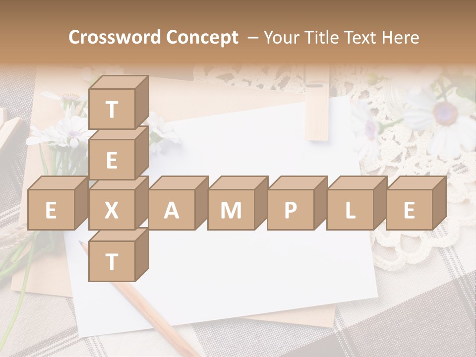 Mail Clothespins Post PowerPoint Template