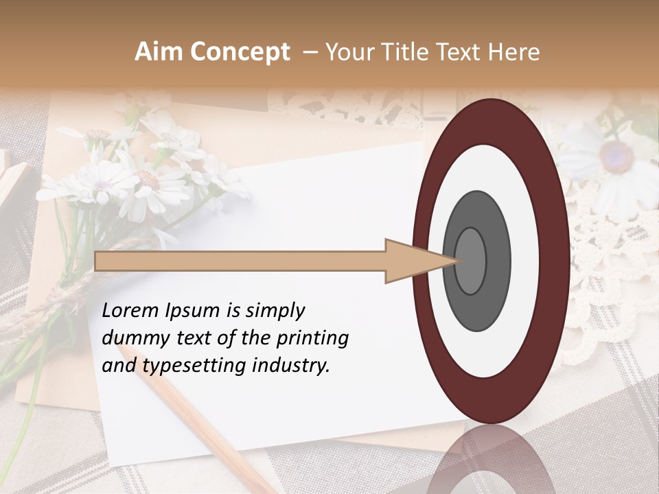 Mail Clothespins Post PowerPoint Template