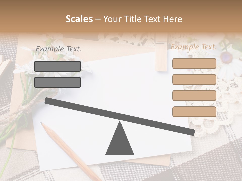 Mail Clothespins Post PowerPoint Template