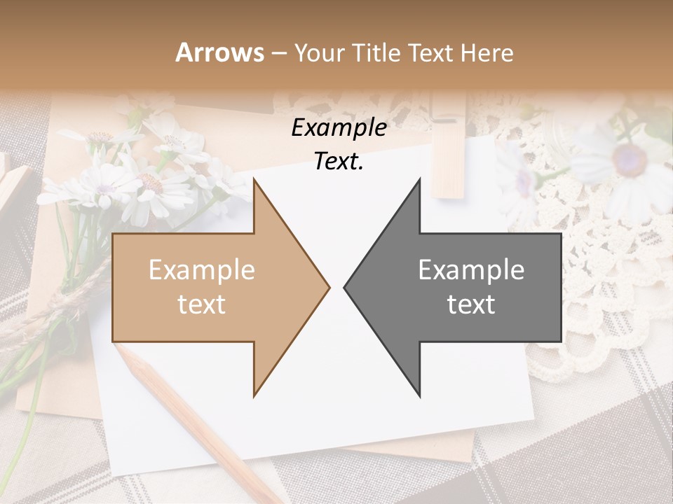 Mail Clothespins Post PowerPoint Template