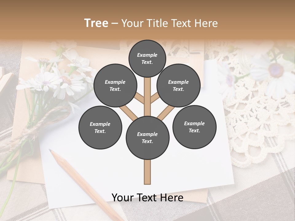 Mail Clothespins Post PowerPoint Template