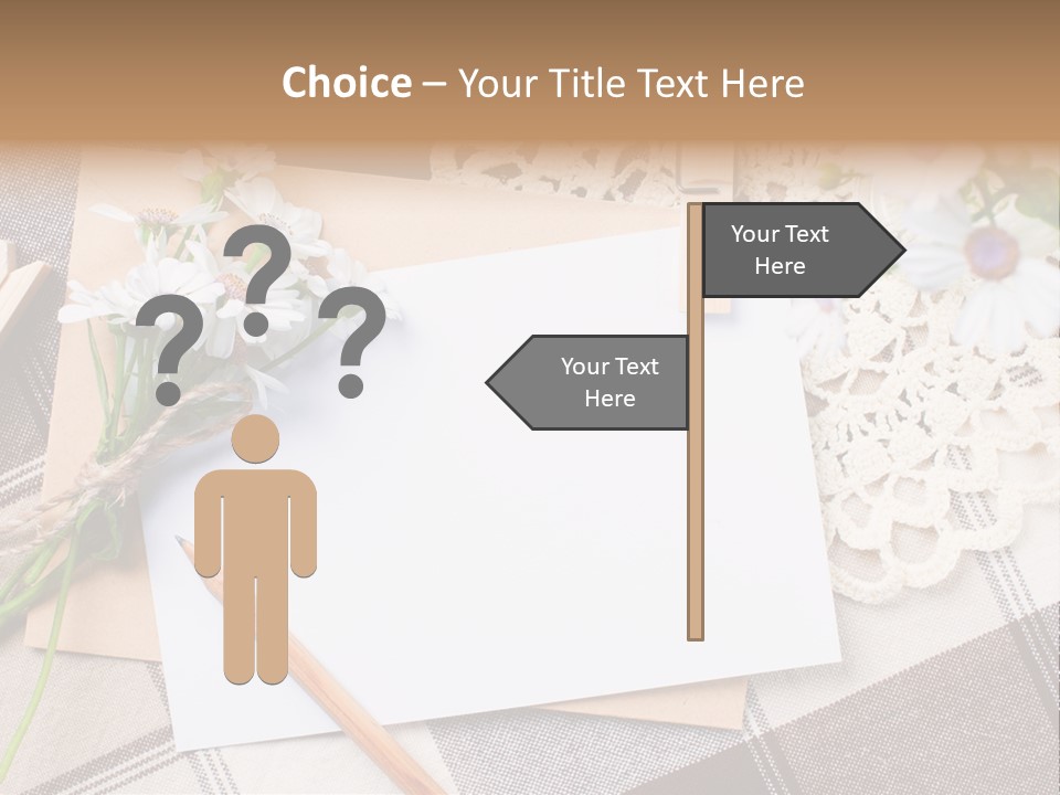 Mail Clothespins Post PowerPoint Template