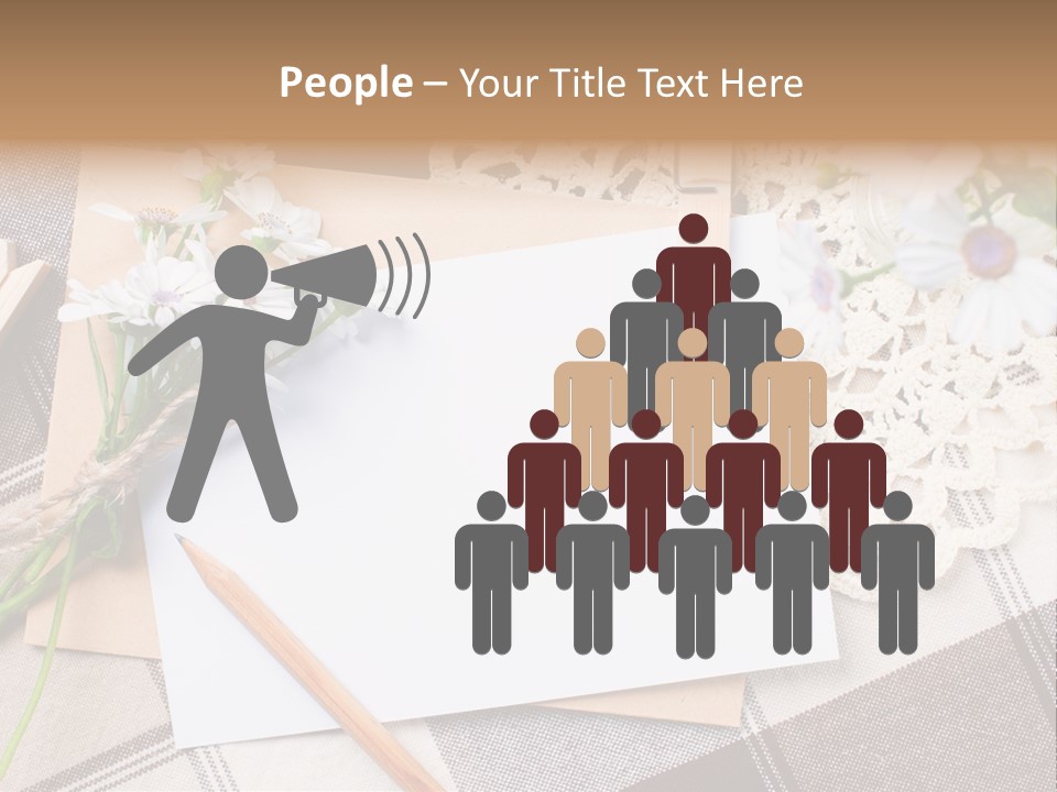 Mail Clothespins Post PowerPoint Template