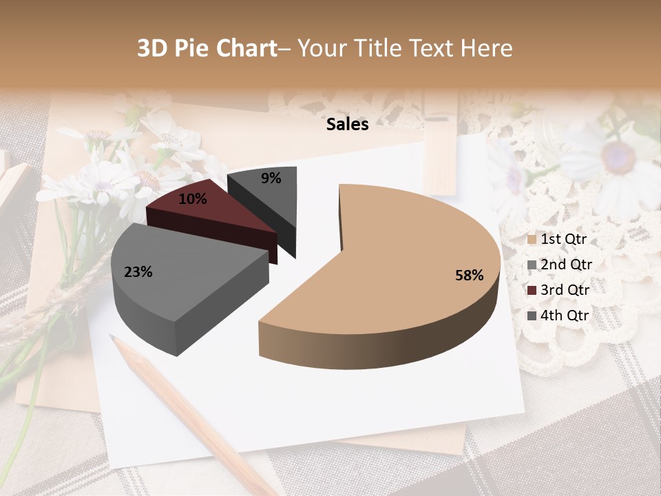Mail Clothespins Post PowerPoint Template