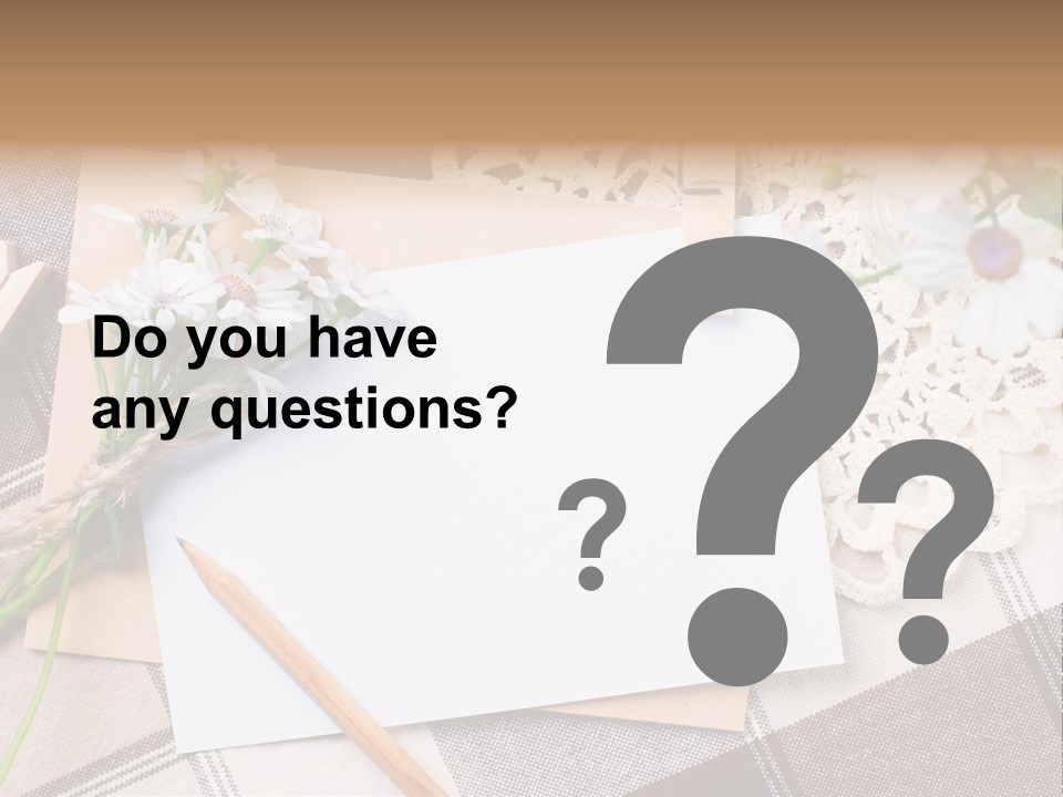 Mail Clothespins Post PowerPoint Template