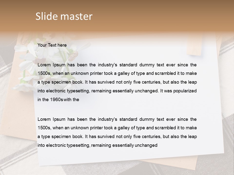 Holiday Blank Checkered PowerPoint Template