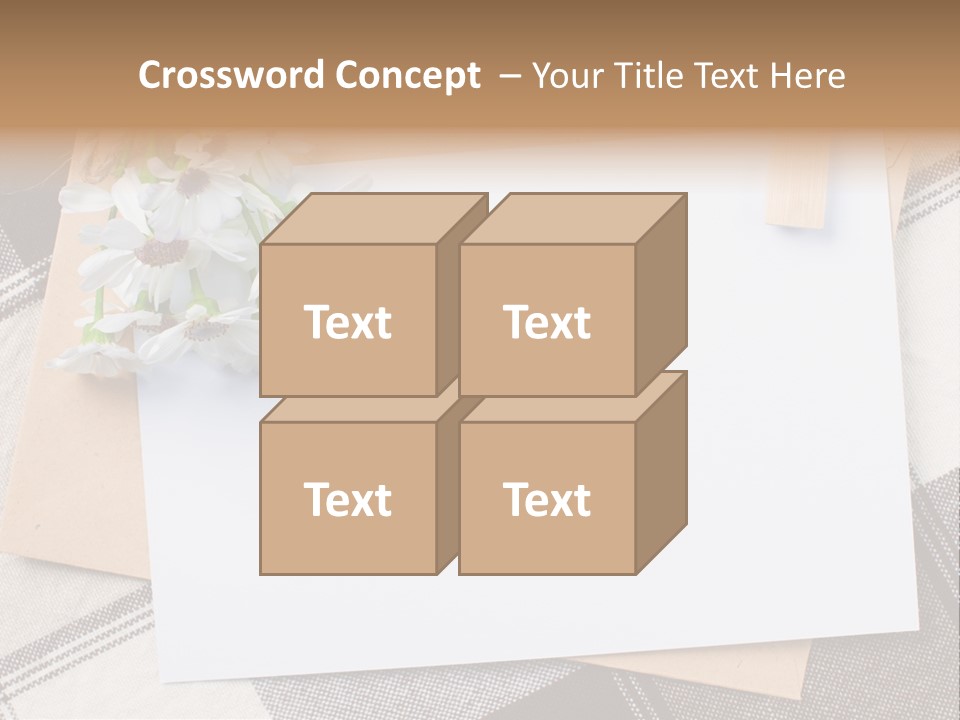 Holiday Blank Checkered PowerPoint Template