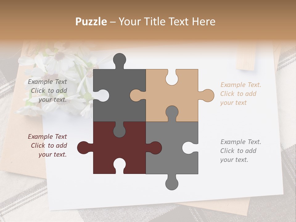 Holiday Blank Checkered PowerPoint Template