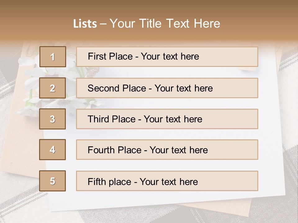 Holiday Blank Checkered PowerPoint Template