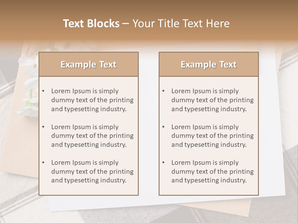 Holiday Blank Checkered PowerPoint Template