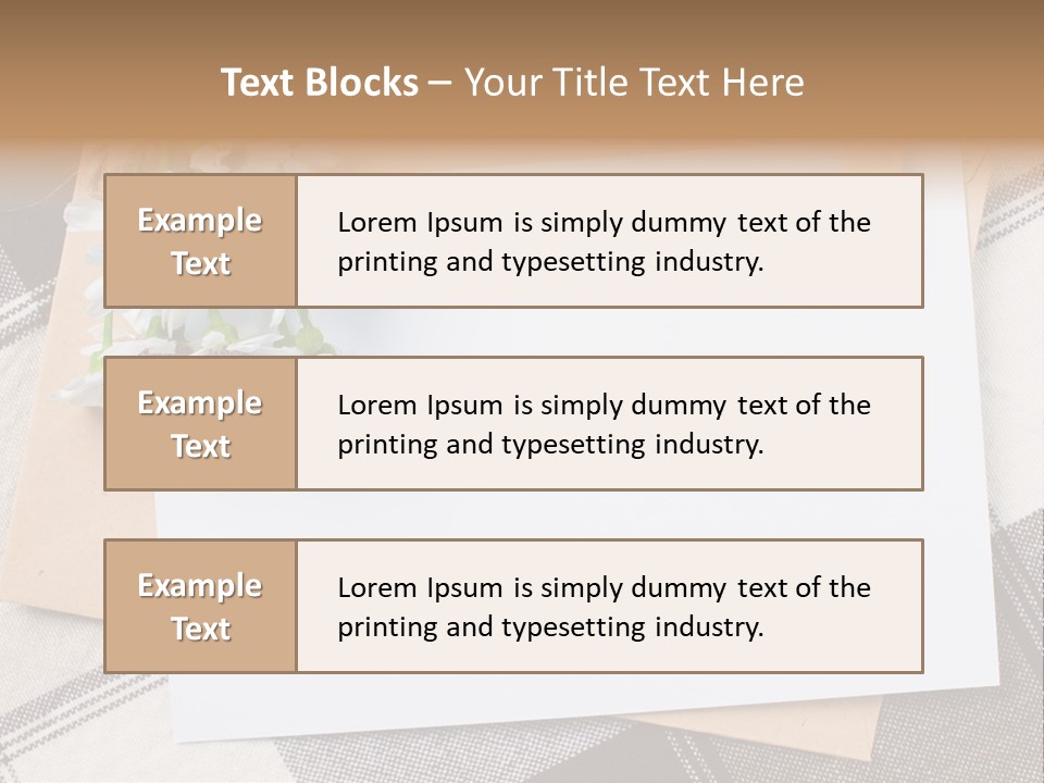 Holiday Blank Checkered PowerPoint Template