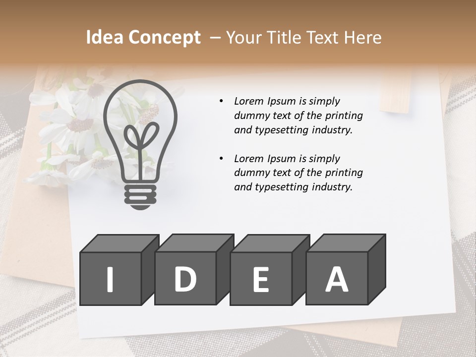 Holiday Blank Checkered PowerPoint Template