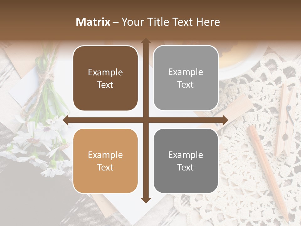 Beige Flowers Holiday PowerPoint Template