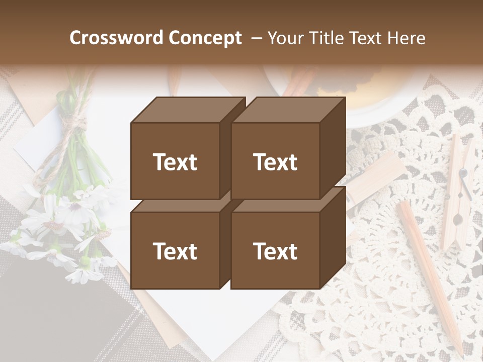 Beige Flowers Holiday PowerPoint Template