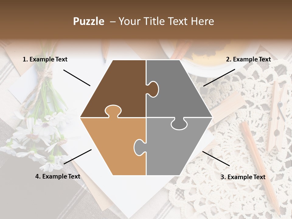 Beige Flowers Holiday PowerPoint Template